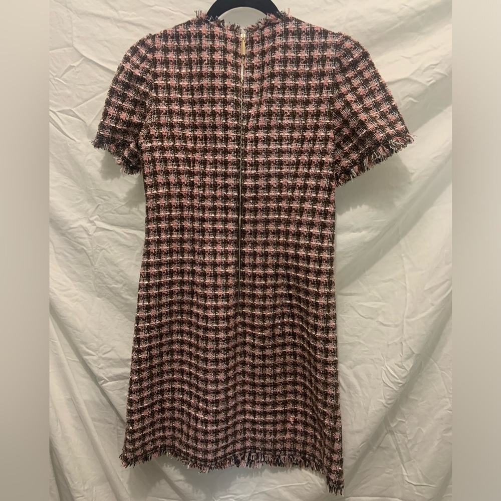Lined tweed plaid shift dress by Kate spade